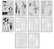 Dina Wakley Media Collage Tissue -paperipakkaus Vintage & Sketches