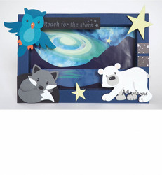Marianne Design Eline's Galaxy Backgrounds -korttikuvat