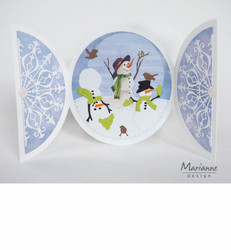 Marianne Design Tiny's Snowmen -korttikuvat