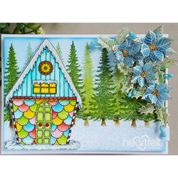 Heartfelt Creations Candy Cane Cottage -leimasin