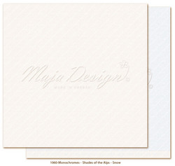 Maja Design Monochromes - Shades of the Alps skräppipaperi Snow