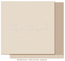 Maja Design Monochromes - Shades of the Alps skräppipaperi Sandalwood