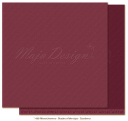Maja Design Monochromes - Shades of the Alps skräppipaperi Cranberry