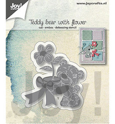Joy! Crafts stanssi Teddy Bear with Flower
