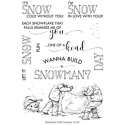 Colorado Craft Company leimasinsetti Lovely Legs - Build A Snowman