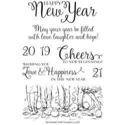 Colorado Craft Company leimasinsetti Lovely Legs - Happy New Year