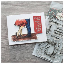 Colorado Craft Company leimasinsetti Lovely Legs - Valentine's Day