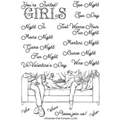Colorado Craft Company leimasinsetti Lovely Legs - Girls Night In