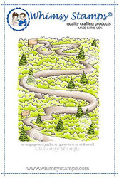 Whimsy Stamps Path in the Woods -leimasin