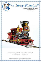 Whimsy Stamps Old West Locomotive -leimasin