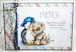 Whimsy Stamps Distant Friends -leimasinsetti