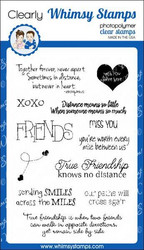 Whimsy Stamps Distant Friends -leimasinsetti