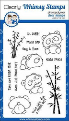 Whimsy Stamps Panda Butt -leimasinsetti