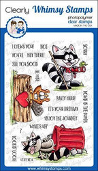 Whimsy Stamps Camp Critters -leimasinsetti