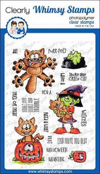 Whimsy Stamps Going Catty -leimasinsetti