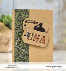 Whimsy Stamps Military -stanssisetti