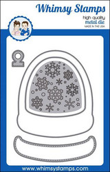 Whimsy Stamps Shaker Maker Glitter Globe -stanssisetti