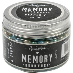 Prima Marketing Memory Hardware Glass Pearls -helmet, Gilded