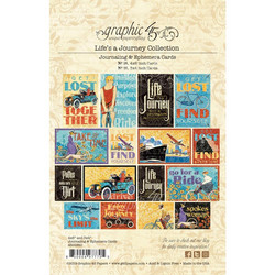 Graphic45 Life's a Journey Ephemera -leikekuvat