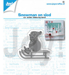  Joy! Crafts stanssi Snowman on Sled