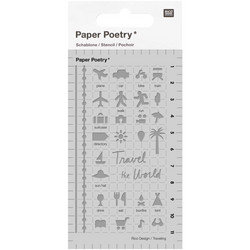 Paper Poetry Bullet Diary sapluuna Travel