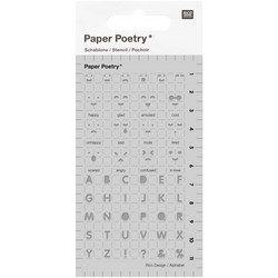 Paper Poetry Bullet Diary sapluuna Emotions