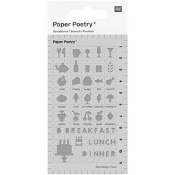 Paper Poetry Bullet Diary sapluuna Food