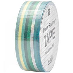Paper Poetry Bullet Diary teippi Stripes, green