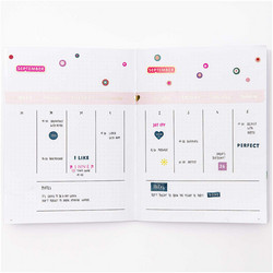 Paper Poetry Bullet Diary kalenteri, hardcover, musta