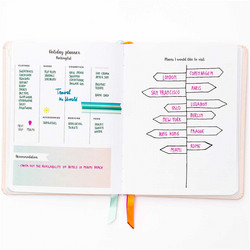 Paper Poetry Bullet Diary kalenteri, hardcover, Go For It