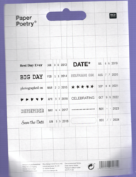 Paper Poetry leimasin Notes