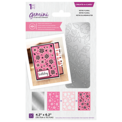 Gemini Double-Sided Create-A-Card stanssi Retro Floral