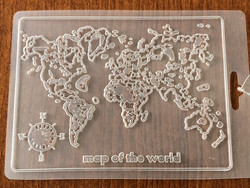 Stamperia Map of the World -muotti (tekstuurilevy), II-LAATU