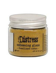 Tim Holtz Distress Embossing Glaze -jauhe, sävy Fossilized Amber