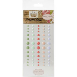 Carta Bella Enamel Dots -tarrat Farmhouse Market