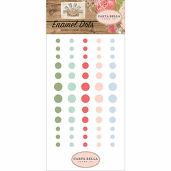 Carta Bella Enamel Dots -tarrat Farmhouse Market