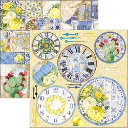 Ciao Bella Sicilia -skräppipaperi Maiolica