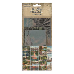 Tim Holtz Idea-Ology Vellum Scenes, 18 kpl