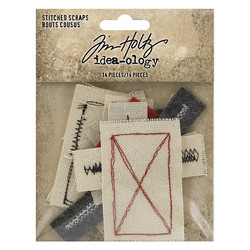 Tim Holtz Idea-Ology Stitched Scraps, 14 kpl