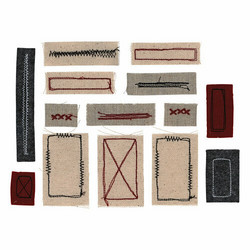Tim Holtz Idea-Ology Stitched Scraps, 14 kpl
