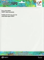 Tim Holtz Alcohol Ink White Yupo -paperi, muovipaperi, 8
