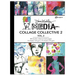 Dina Wakley Media Mixed Media Collage Collective 2 -paperipakkaus, vol 2