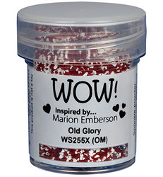 Wow! Embossing Glitters -kohojauhe, sävy Old Glory by Marion Emberson, Mixture (OM)