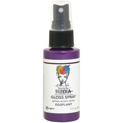 Dina Wakley Media Gloss Spray -suihke, sävy Eggplant, 56 ml