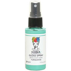 Dina Wakley Media Gloss Spray -suihke, sävy Turquoise, 56 ml