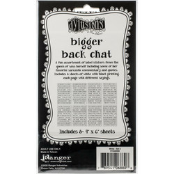 Dyan Reaveley's Dylusions Bigger Back Chat 2 -tarrat, white