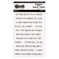 Dyan Reaveley's Dylusions Bigger Back Chat 2 -tarrat, white