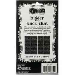 Dyan Reaveley's Dylusions Bigger Back Chat 2 -tarrat, black