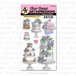 Art Impressions Wedding Cake -leimasin- ja stanssisetti