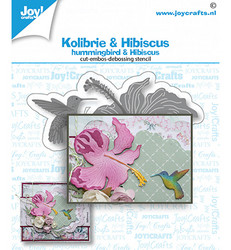 Joy! Crafts stanssisetti Hummingbird & Hibiscus